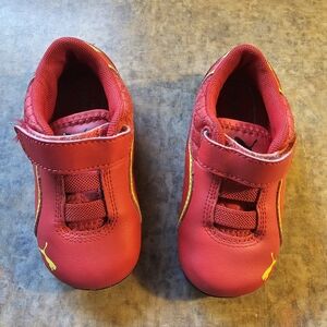Puma Kids Red and Yellow Sneakers